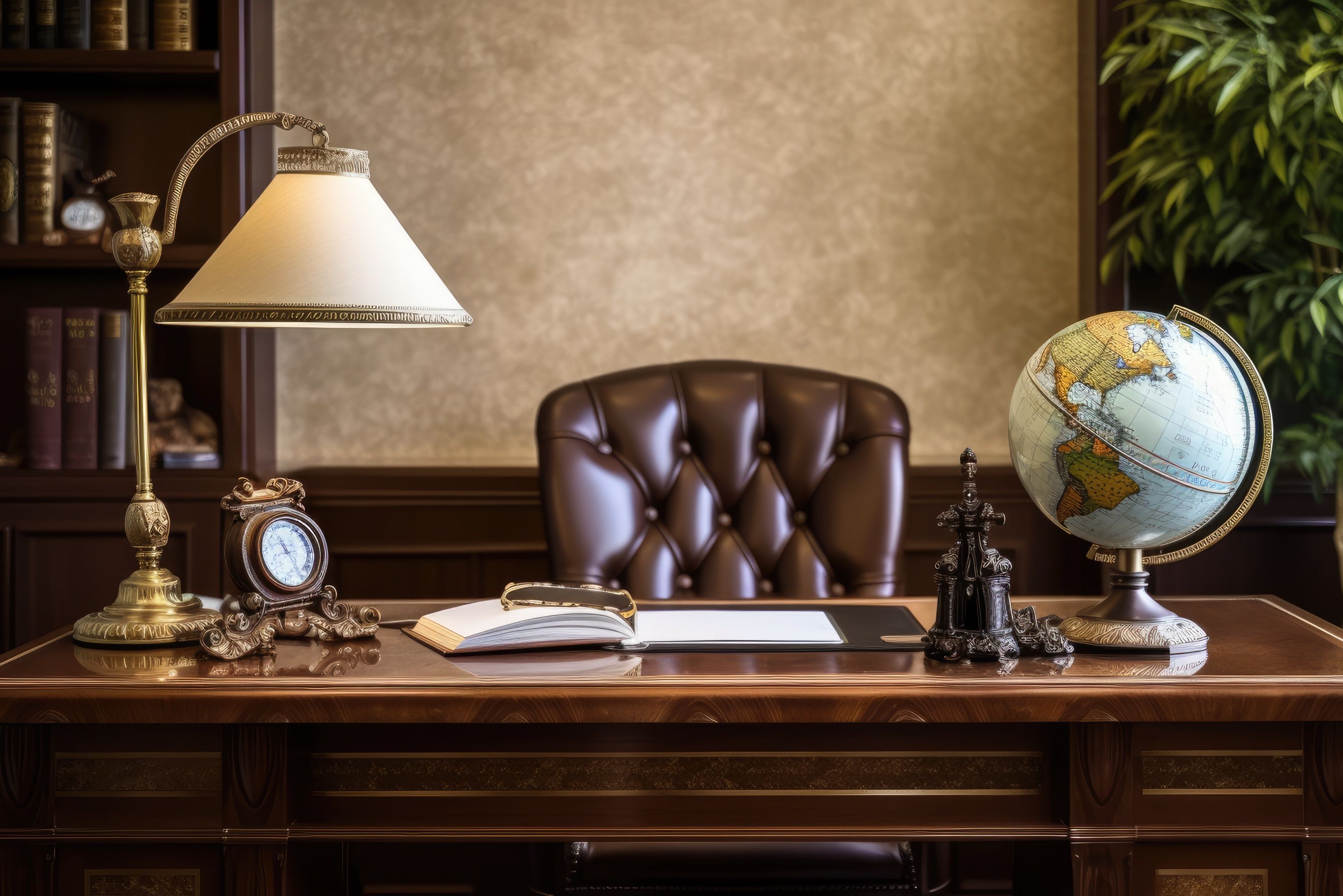 Classic Wooden Executive Desk